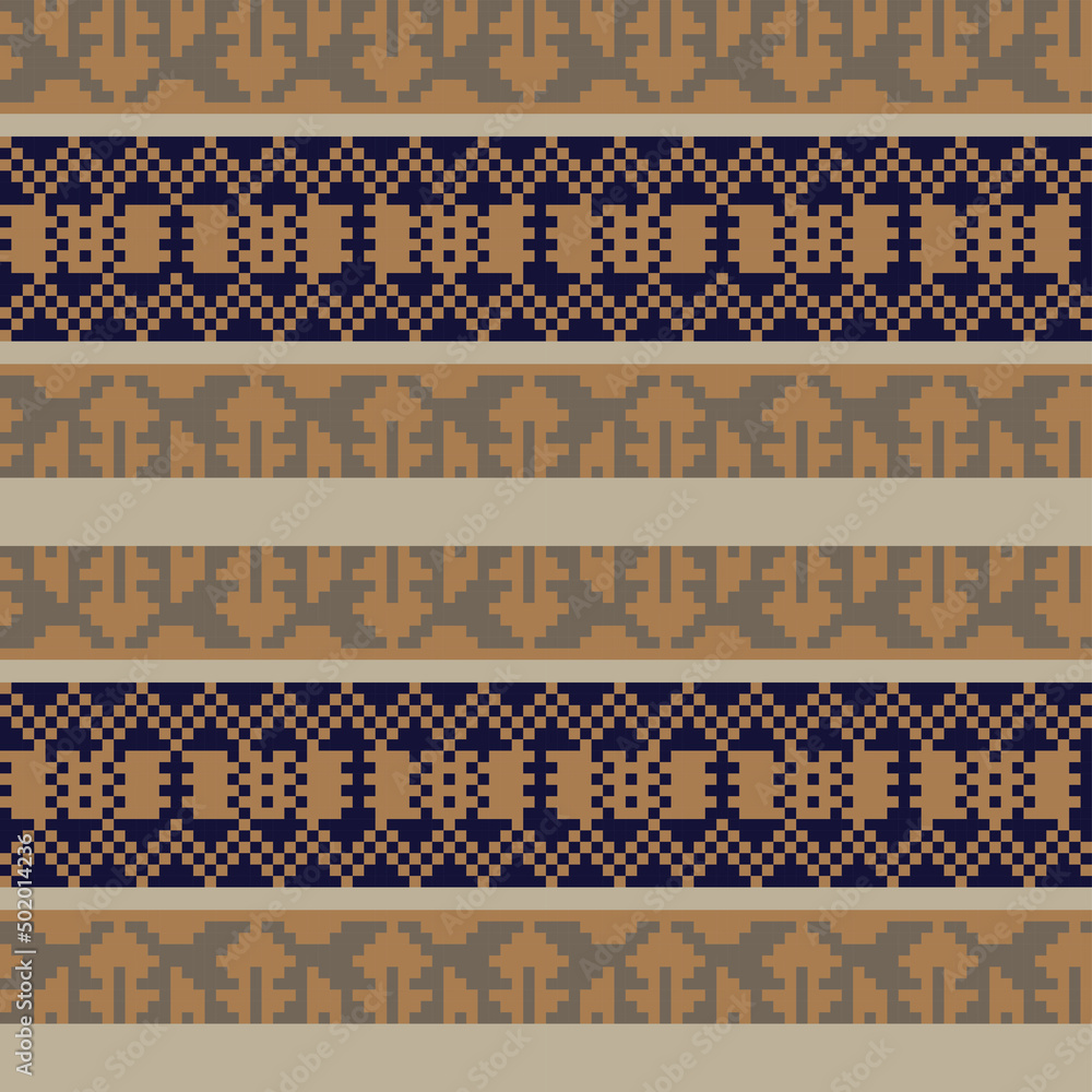 Christmas Fair Isle Seamless Pattern Design Christmas Fair Isle Seamless Pattern Design