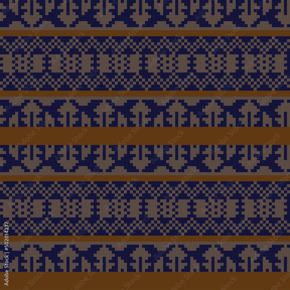 Christmas Fair Isle Seamless Pattern Design Christmas Fair Isle Seamless Pattern Design
