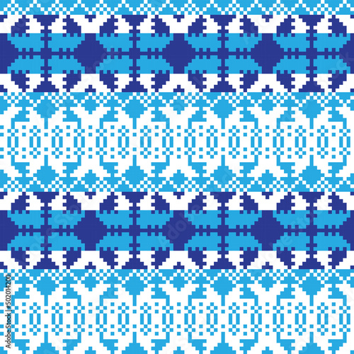 Christmas Fair Isle Seamless Pattern Design