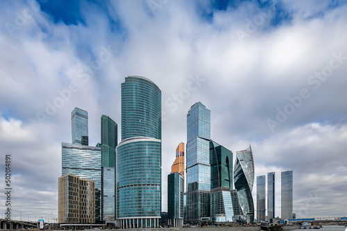 Skyscrapers in the Moscow City area in Moscow