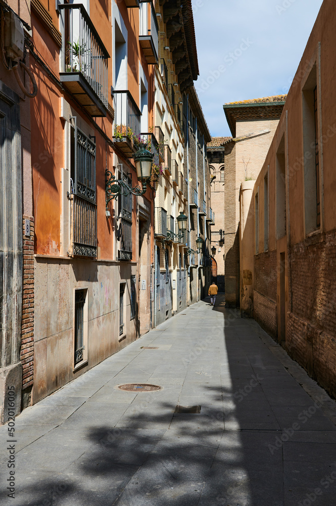 Pabostria street in Zaragoza