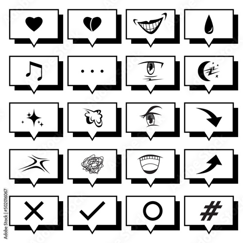 Vector Collection Set of Dialog Box Designs