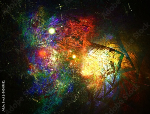 Imaginatory fractal abstract background Image