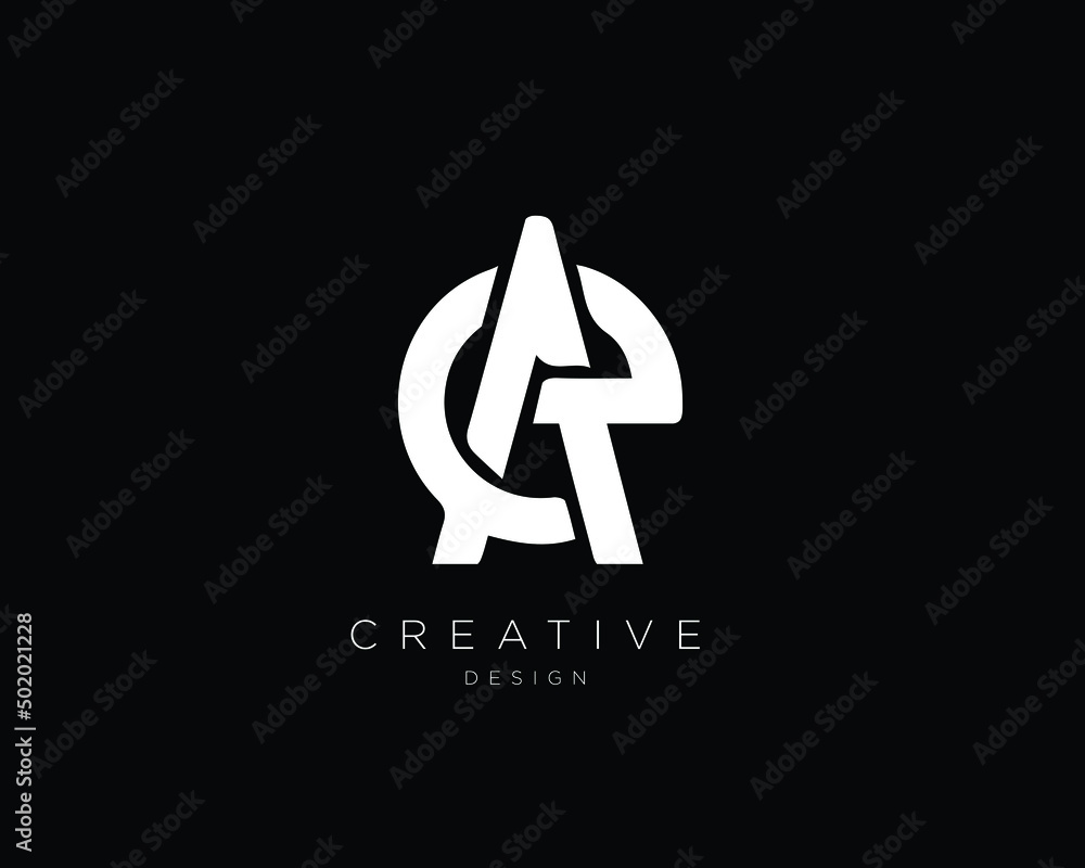 Obraz premium GA AG Logo Design , Initial Based AG GA Monogram 