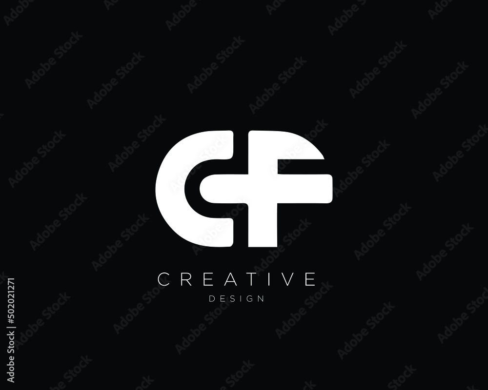 CF Logo Design , Initial Based CF Monogram CF Logo Design , Initial Based CF Monogram