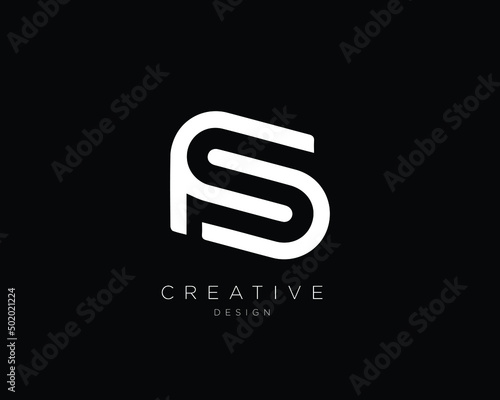 FS FD Logo Design , Initial Based FD FS Monogram 