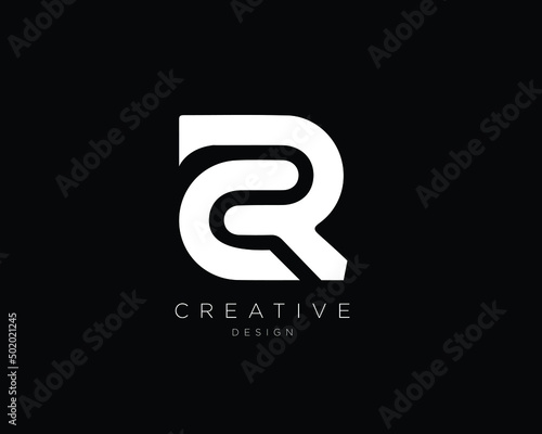 CR RC Logo Design , Initial Based RC CR Monogram 