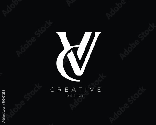 Photos VD DV Logo Design , Initial Based DV VD Monogram