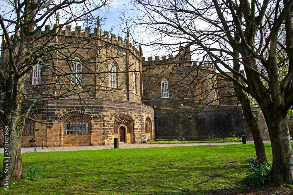 Fototapeta premium Outside Lancaster Castle.