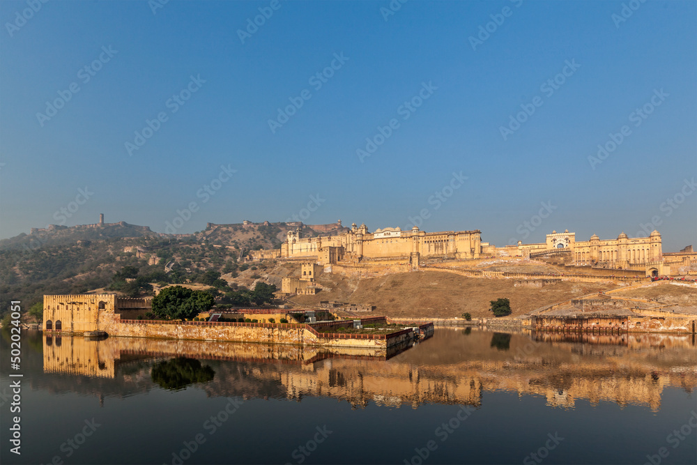 Famous Rajasthan landmark - Amer (Amber) fort, Rajasthan, India