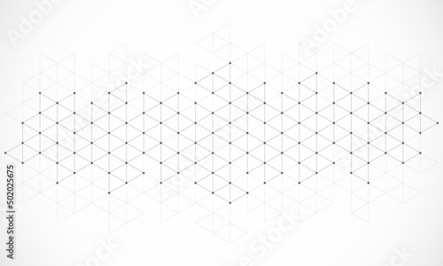 Abstract geometric background with triangle shape pattern photo