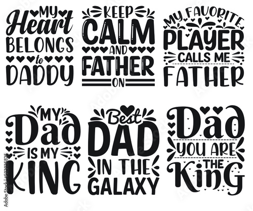 Happy Father s Day SVG T-shirt Design Bundle