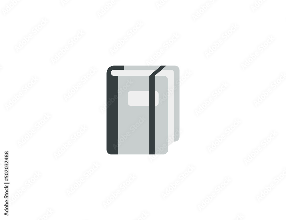 Notebook Vector Isolated Emoticon. Notebook Icon Notebook Vector Isolated Emoticon. Notebook Icon