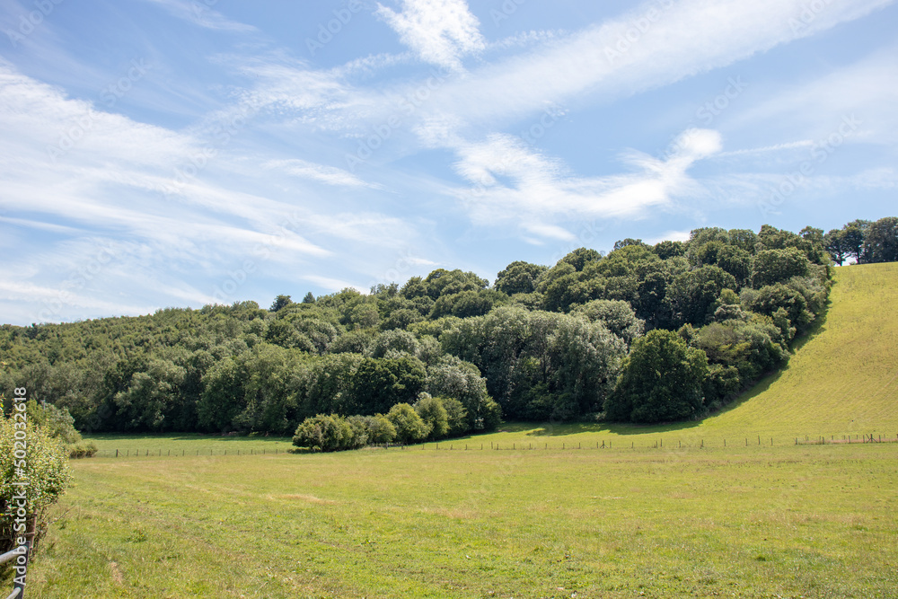 Fototapeta premium Landscape of Wales in the summertime sunshine.