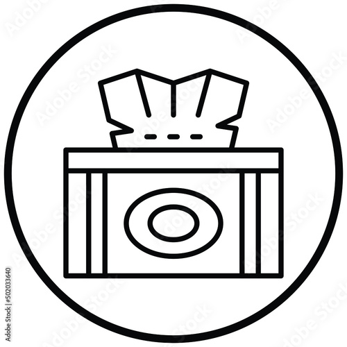 Tissue Box Icon Style
