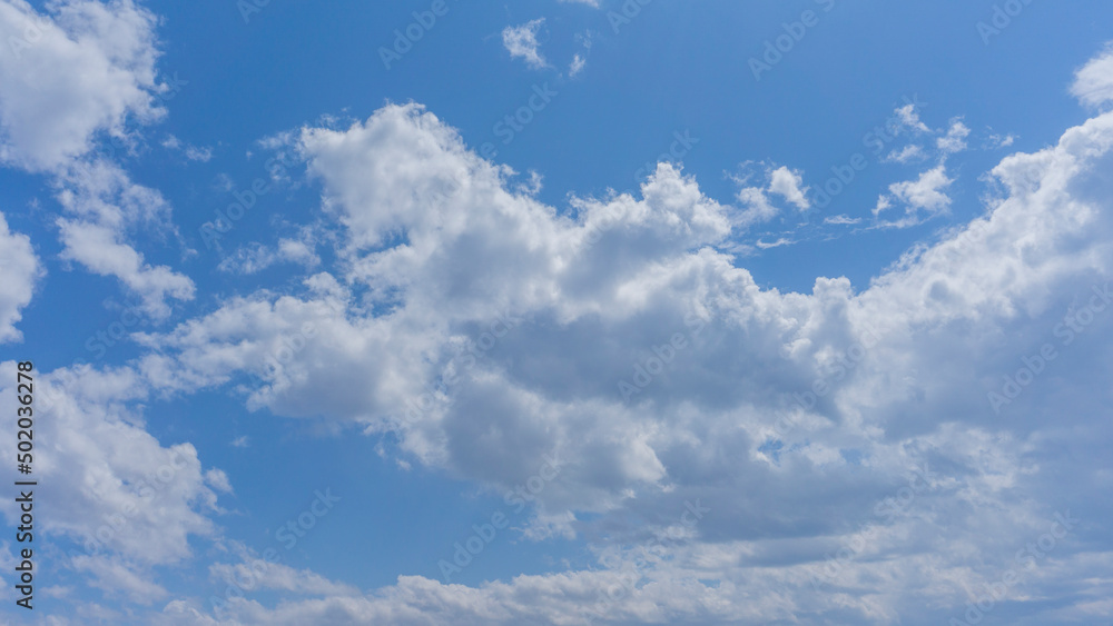 青空と雲の背景素材 青空と雲の背景素材