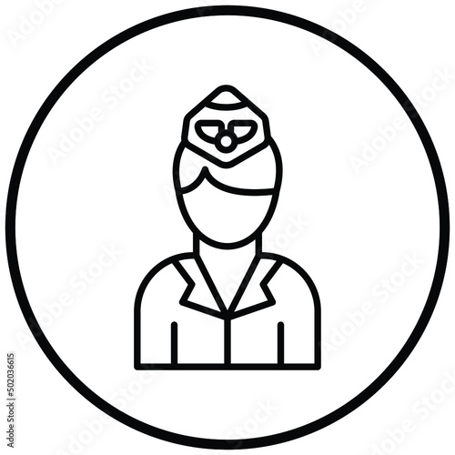Air Hostess Icon Style