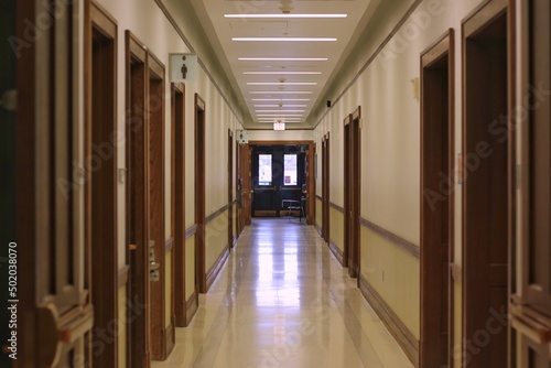 corridor in the hotel