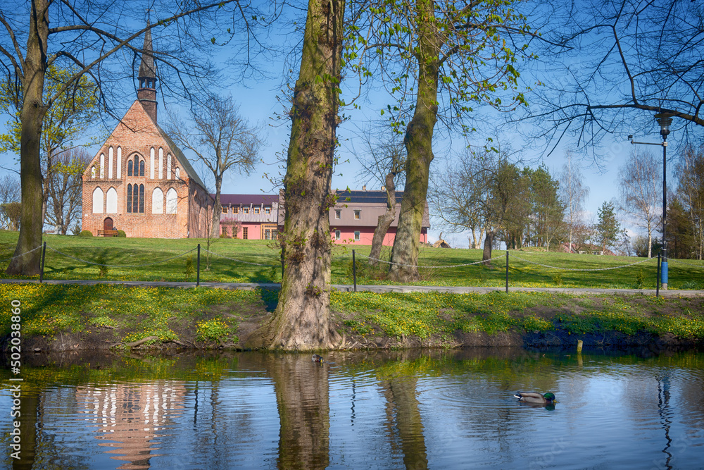 Fototapeta premium Old city architecture in Poland country in the Szczecin city