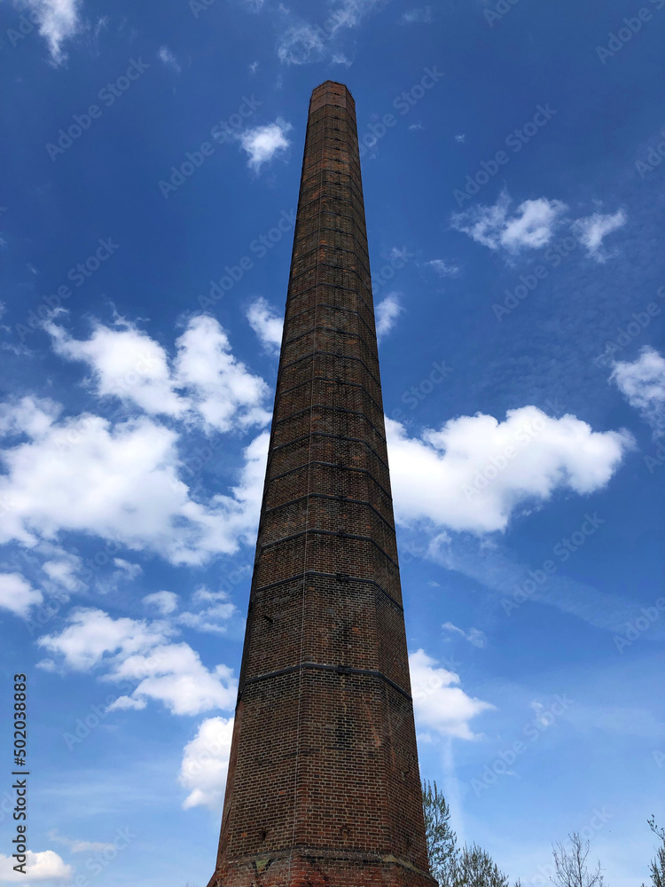 Old factory chimney with 8 sides 