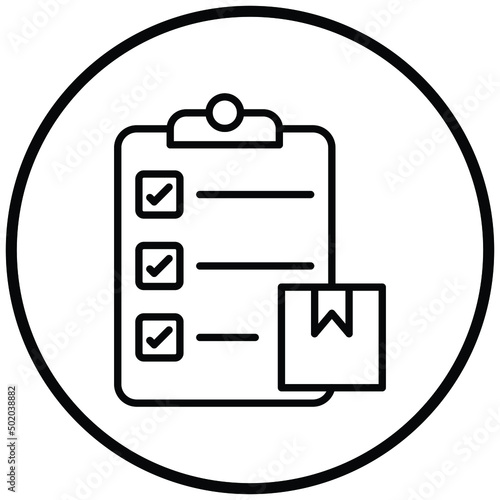 Parcels Checklist Icon Style