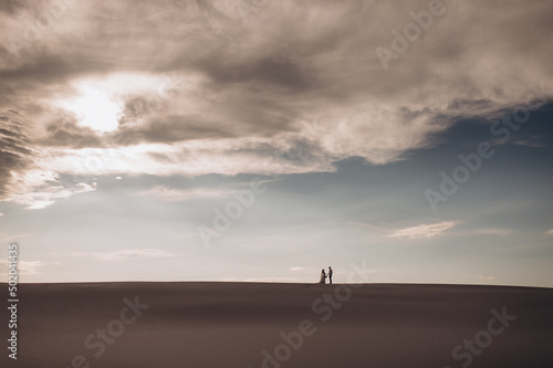 couple walking on the beach