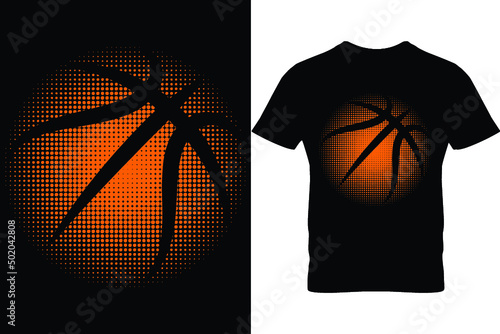 Custom Basketball vector T shirt Design