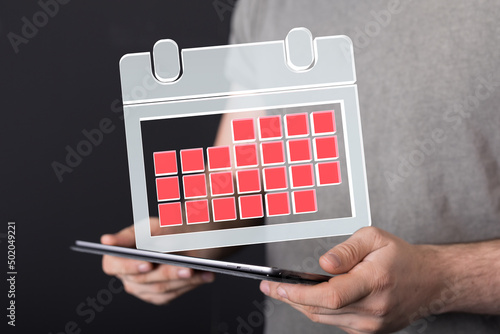 Minimal calendar icon with ...