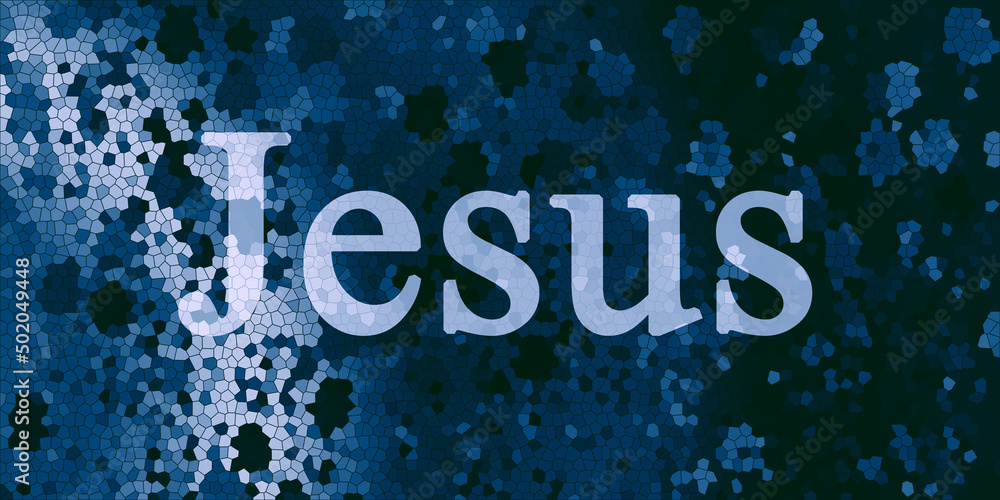 Napis "Jesus". - obrazy, fototapety, plakaty 