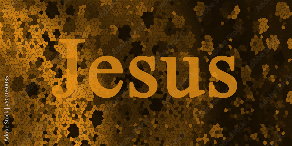 Napis "Jesus". - obrazy, fototapety, plakaty 