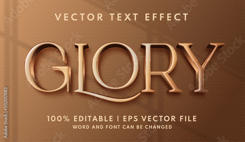 Fotografie, Obraz Glory text, elegant and golden text effect style
