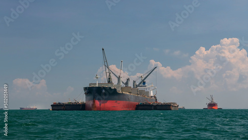 Big marine oil cargo ship at Koh Sichang, Chonburi