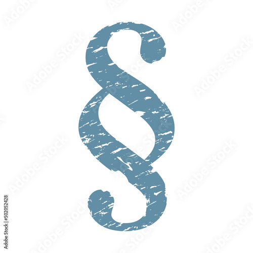 Vector symbol of paragraph isolated on white