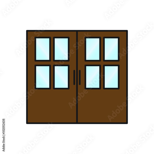 door vector for website symbol icon presentation