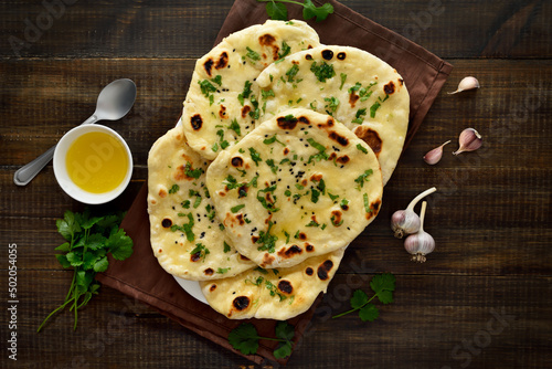 Foto Indian naan bread