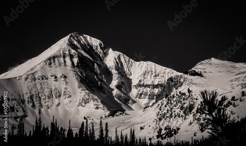 Lone Peak Mountain in Big Sky Montana photo