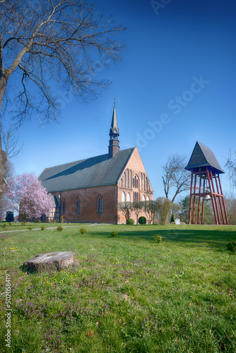 Old city architecture in Poland country in the Szczecin city photo