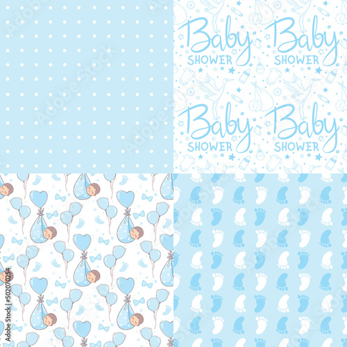 Happy little boy. A cartoon character isolated on a white background.