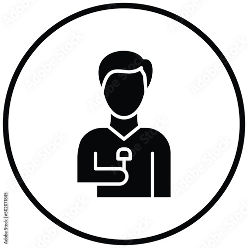 Male Journalist Icon Style