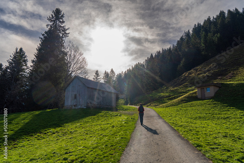 Schweiz bei Oberiberg in der Nähe von Roggenstock bei Schwyz photo