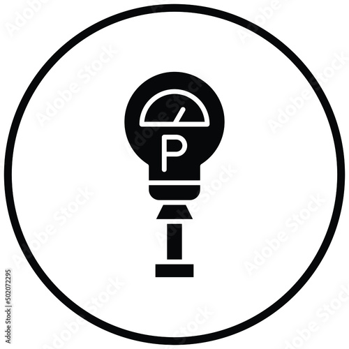 Parking Meter Icon Style