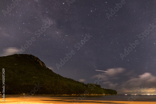 night sky with clouds