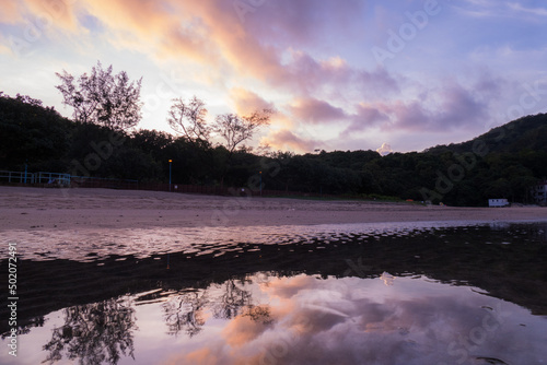 sunrise over the river