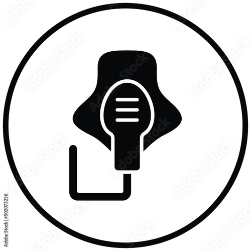 Oxygen Mask Icon Style