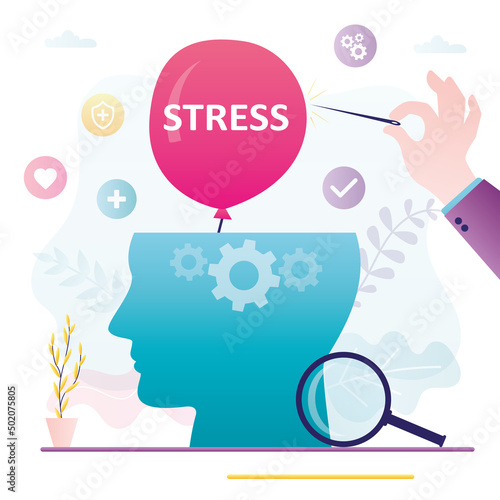 Psychology pressure, mental problems. Stress management, relaxation to relieve anxiety from your brain. Reduce stress concept.