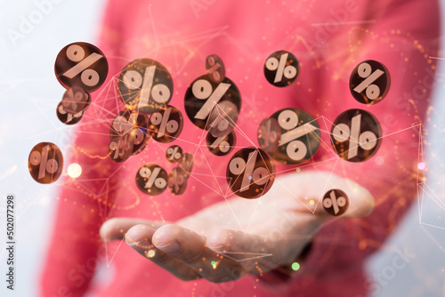 Percent sign 3d symbol mode...