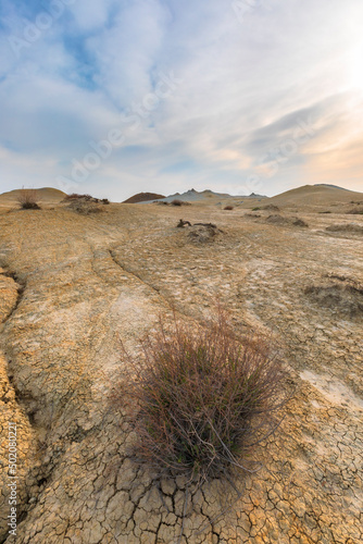 Mud volcanoes in the mounta...