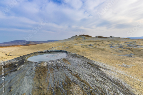 Mud volcanoes in the mounta...