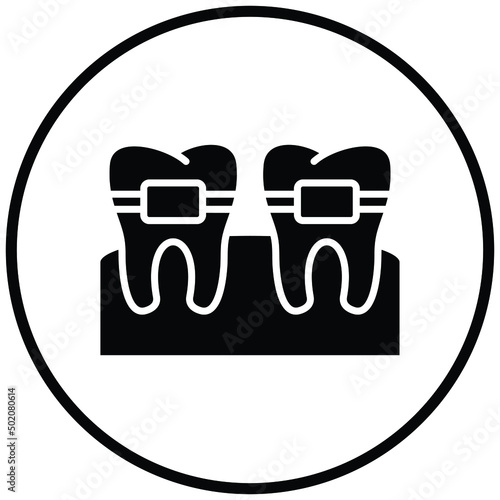 Tooth Braces Icon Style