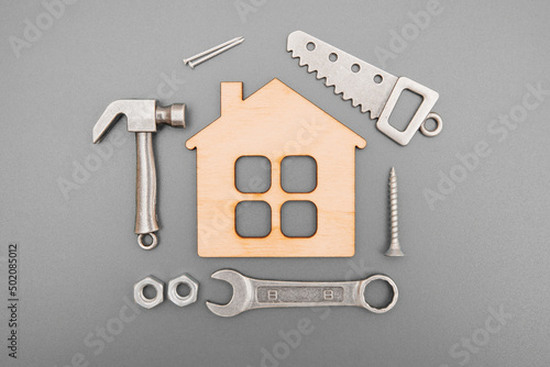 Slika na platnu Home improvement and repair concept flat-lay